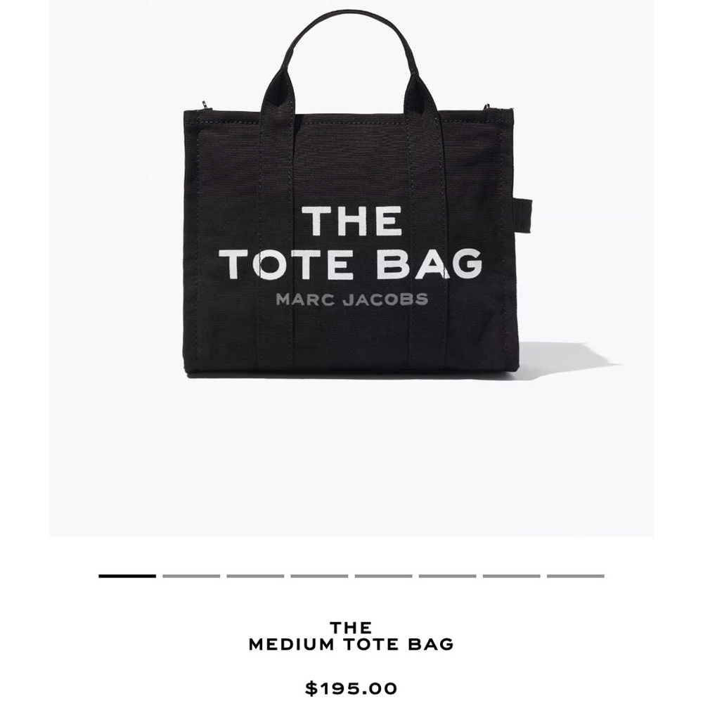 Marc Jacobs black tote bag. Does not come w/ strap.
